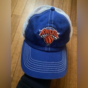 NBA New York Knicks basketball 47 brand NYC Blue Trucker baseball cap Gorpcore